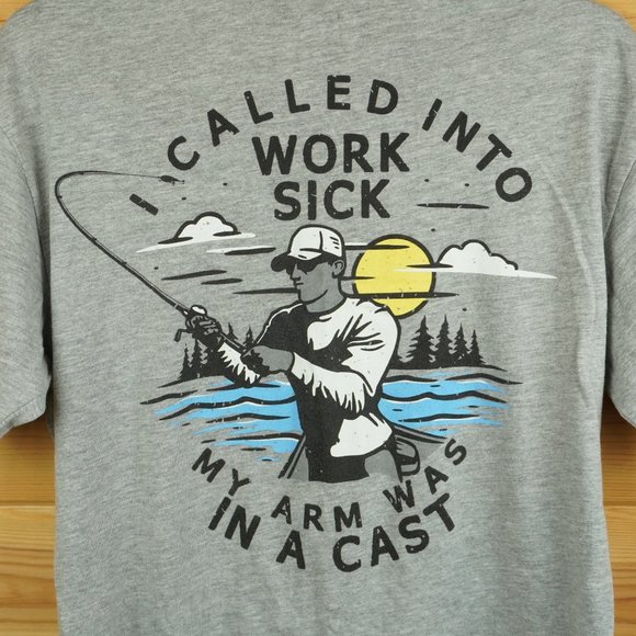 Cabela's‎ Gray Fishing T-Shirt Size Medium - Picture 6 of 6